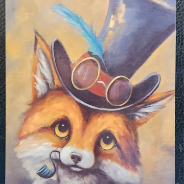 Steampunk FOX with Pipe