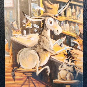 Donkey Bar Scene~Racoon~Fox Bartender