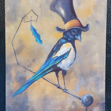 Henri the Magpie bird