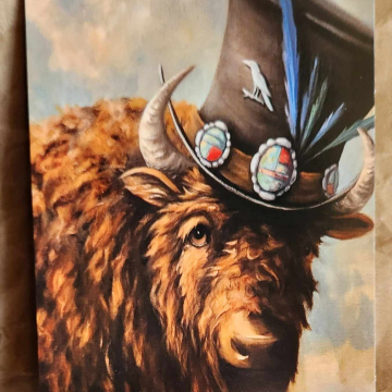 Bison w Top hat