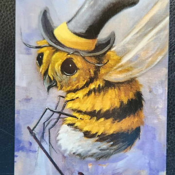 Steampunk~BEE~w Top hat and Cane