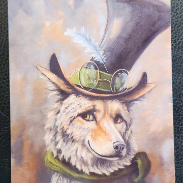 Mr Funcan Duncan~Steampunk COYOTE~Top hat and Scarf