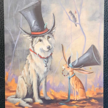 Dale and Mr Barely~Wolf and Hare~Rabbit Steampunk 